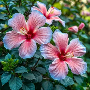 Гибискус садовый Тропикал Сан купить по цене от 293р. в интернет-магазине «Посадика» с доставкой почтой в в Чкаловске и по всей России – [изображение №1].