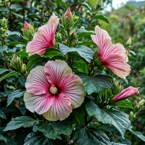 Гибискус Иден Бьюти купить по цене от 460р. в интернет-магазине «Посадика» с доставкой почтой в в Чкаловске и по всей России – [изображение №1].